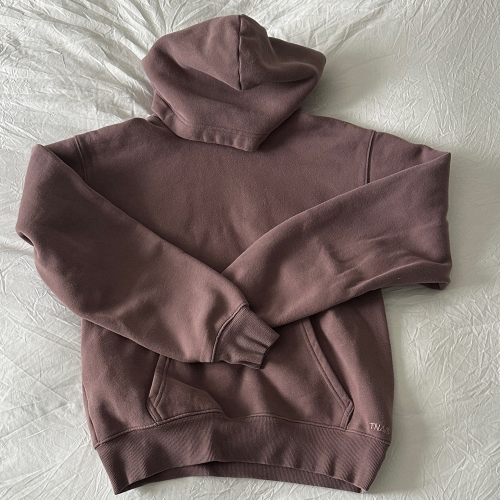 Aritzia Grey mauve perfect hoodie